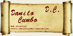 Danilo Cumbo vizit kartica